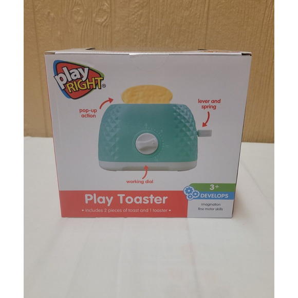 Play Right Play Toaster Pop-Up Action Imagination Fine Motor Skills - Picture 4 of 5